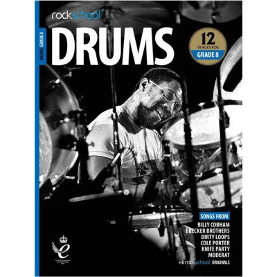 Rockschool Drums Grade 8 2018+ (Book/Audio)